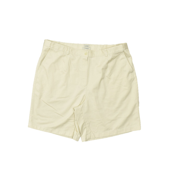 L.L.Bean Original Fit Women's Plus Size 20W Khaki Chino Shorts Cotton - Picture 1 of 8